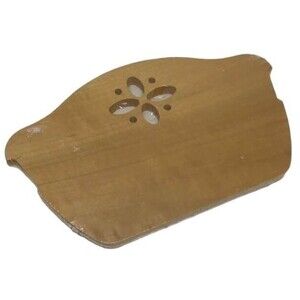 Longaberger Basket Divider Bread Single Wood Crafts Brown Cut Out Design New